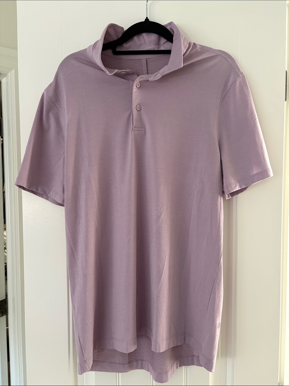 lululemon athletica Men’s Short-Sleeve Polo in Soft Lavender
